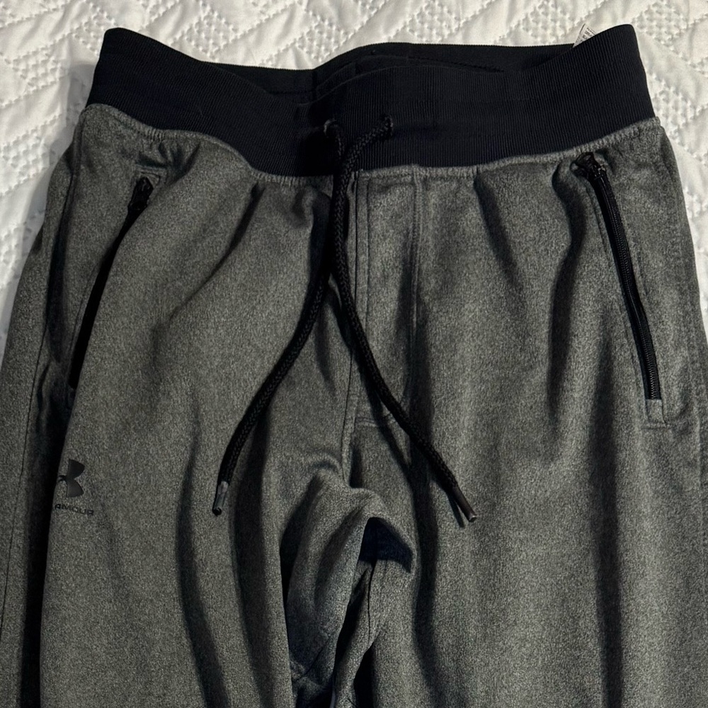 Under Armour Grey Black Activewear Pants Men Small - Picture 3 of 7
